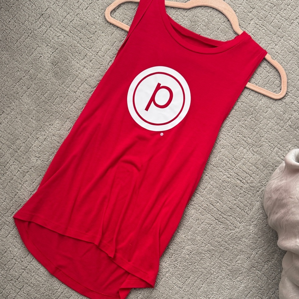 Pure Barre Red Tank Top with Logo